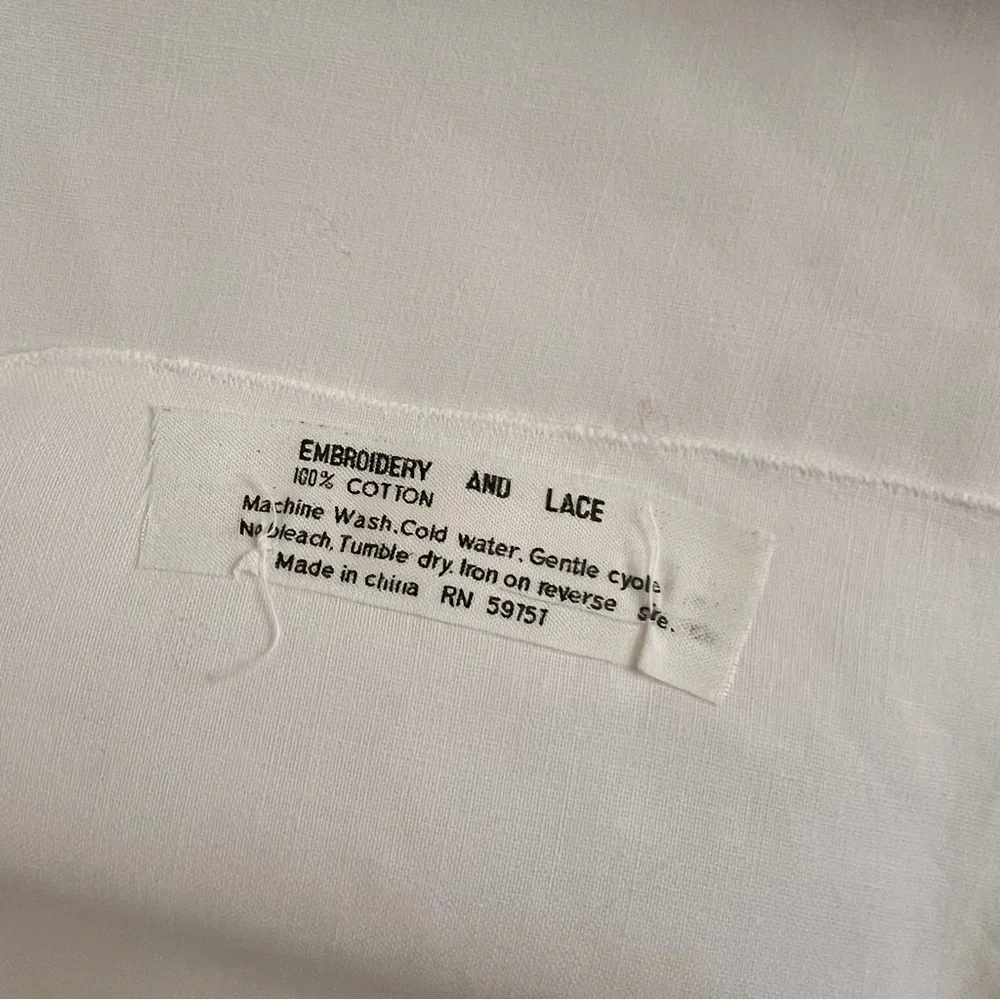 NIP Keeco 100% Cotton Embroidery & Hand‎ Made Lace Tablecloth & Napkins 68